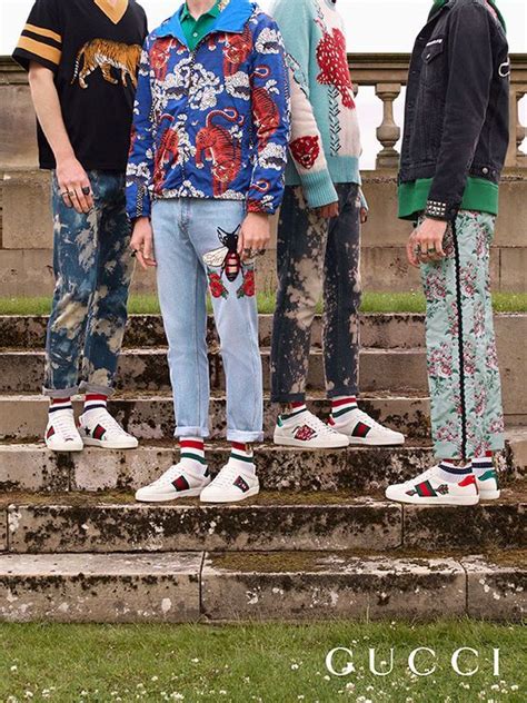 mens wear with gucci sneakers outfit ideas|Gucci platform sneakers outfit.